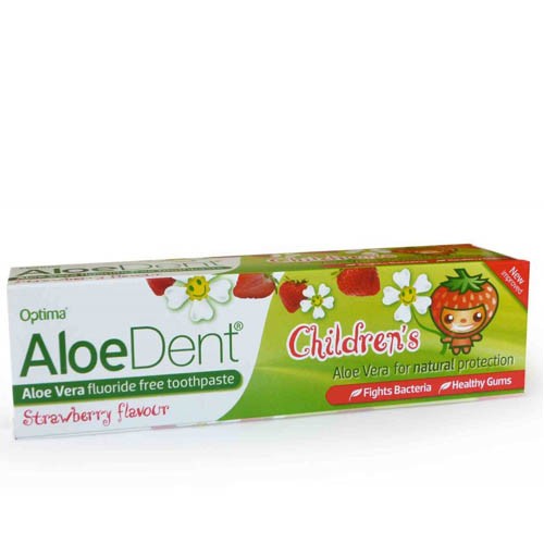 Aloe Dent Children's Toothpaste Strawberry | Fluoride Free | So Organic